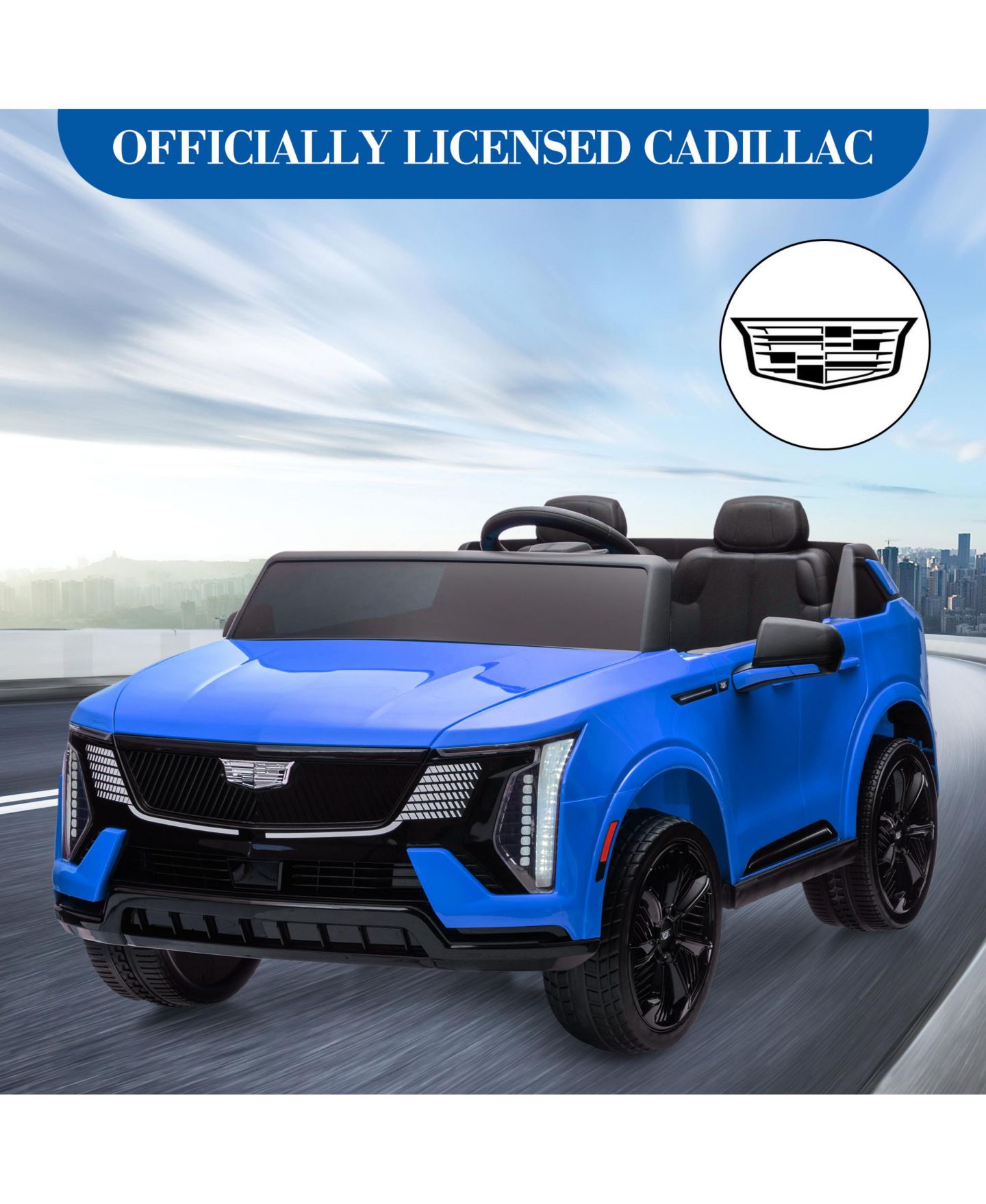 Детская игрушка homfan 24V 2-Seater Licensed Luxury SUV Electric Ride-On Truck with Remote Control, Ages 3-8 — фото 4