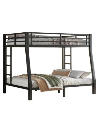 Metal over Queen Bunk Bed for Teens/Adults, Space-Saving