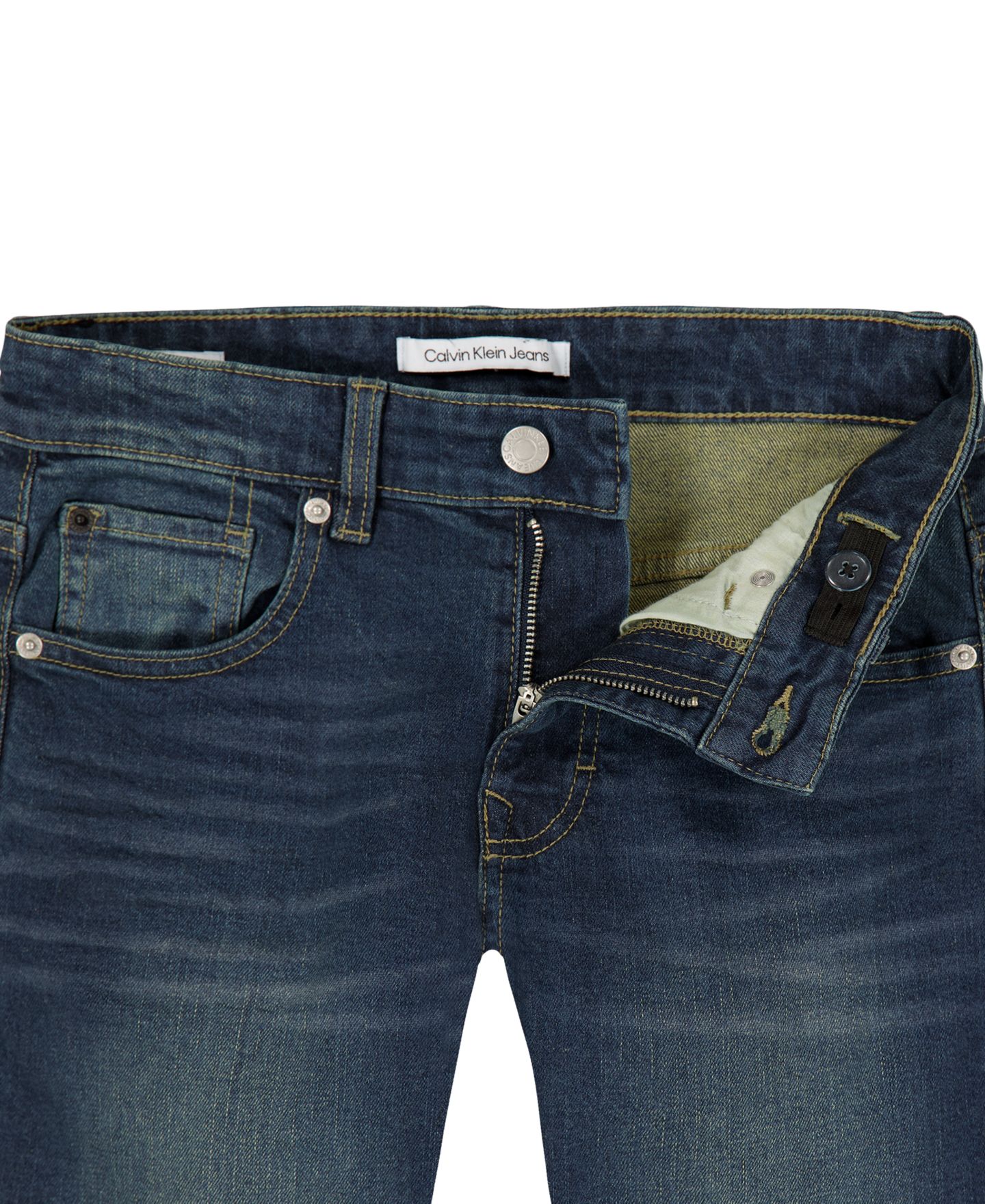 Джинсы Calvin Klein Slim-Fit Denim Five-Pocket для мальчиков, цвет: Authentic — фото 5