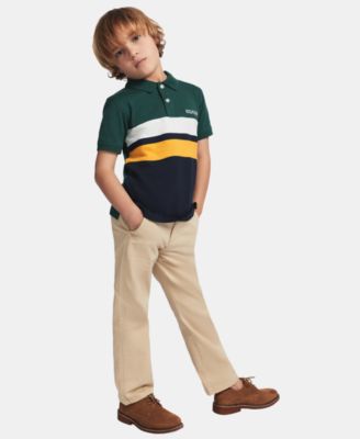 Boys' 2T-7 Flat-Front Stretch Chino Pants