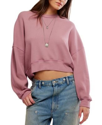 Women's Skyline Thermal Cropped Long-Sleeve T-Shirt