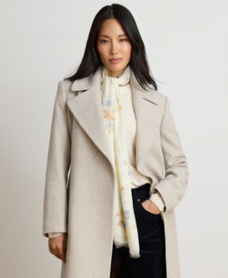 Women's Long Belted Wrap Coat