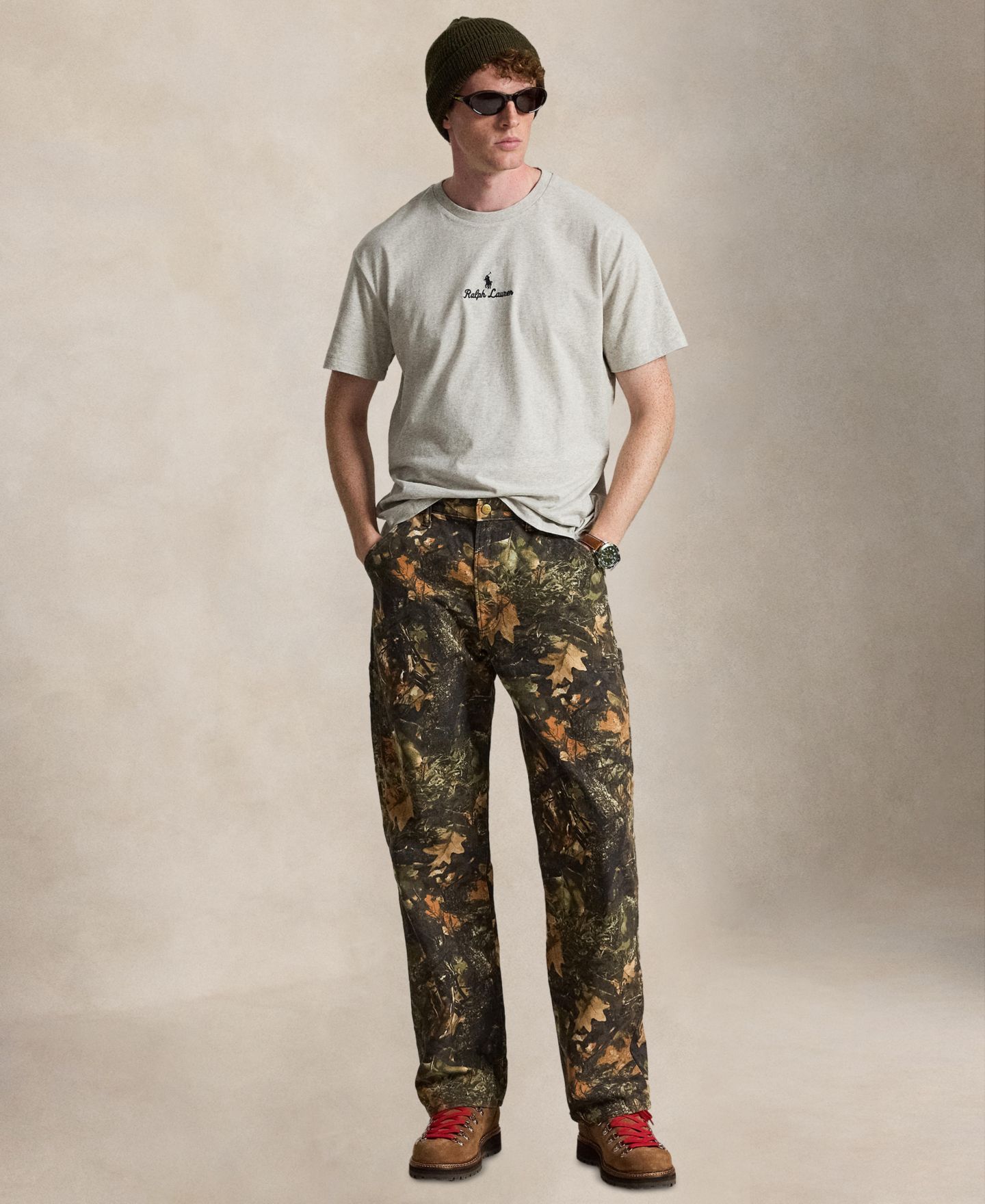 Мужская футболка Polo Ralph Lauren Short-Sleeve Crewneck, цвет: Светлый меланжевый — фото 2