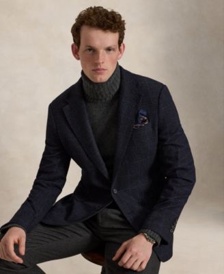 Men's Polo Modern-Fit Glen Plaid Sport Coat