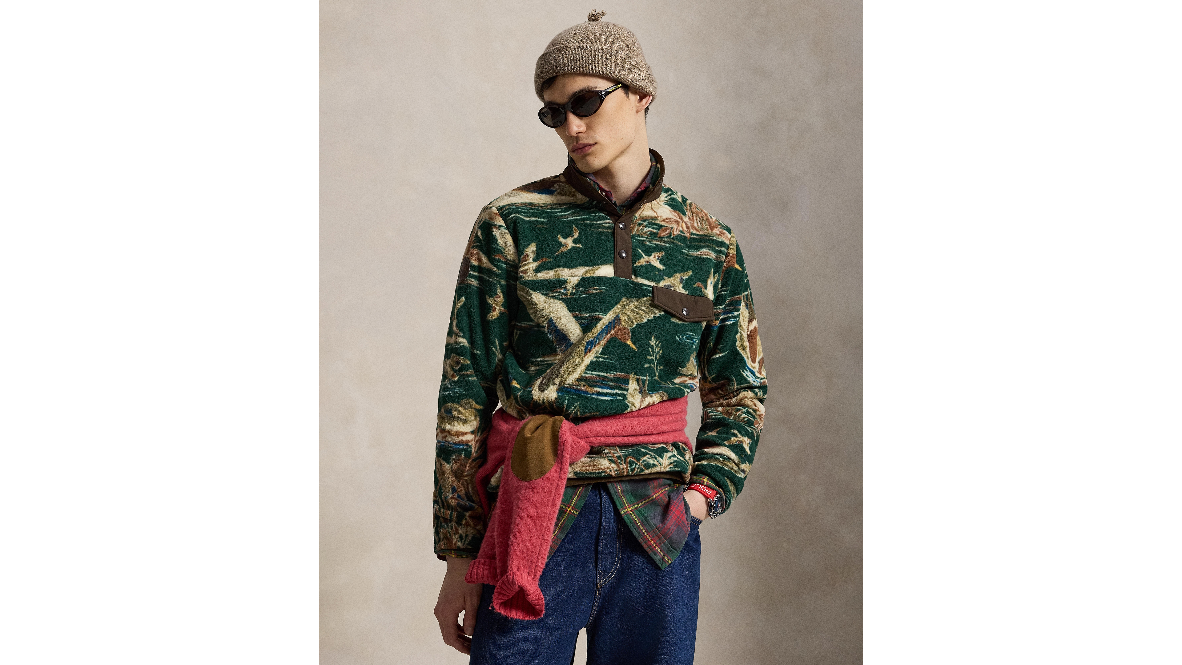 Polo Ralph Lauren Men's Duck-Print Brushed Fleece Sweatshirt