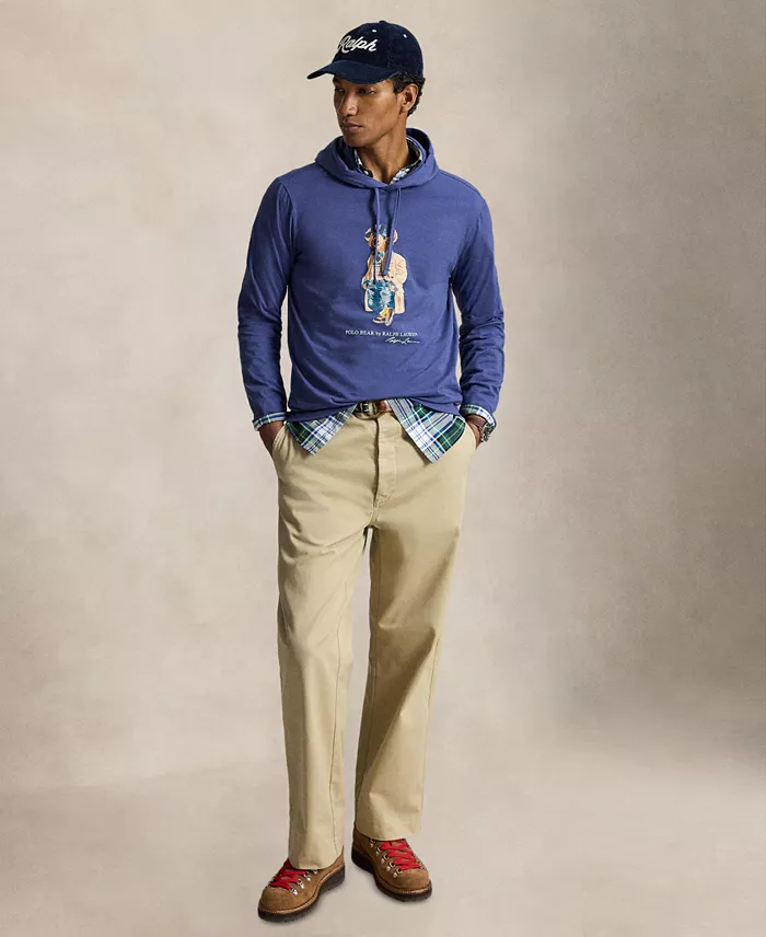 Men's Polo Bear Jersey Hooded Sweatshirt - thumbnail 2