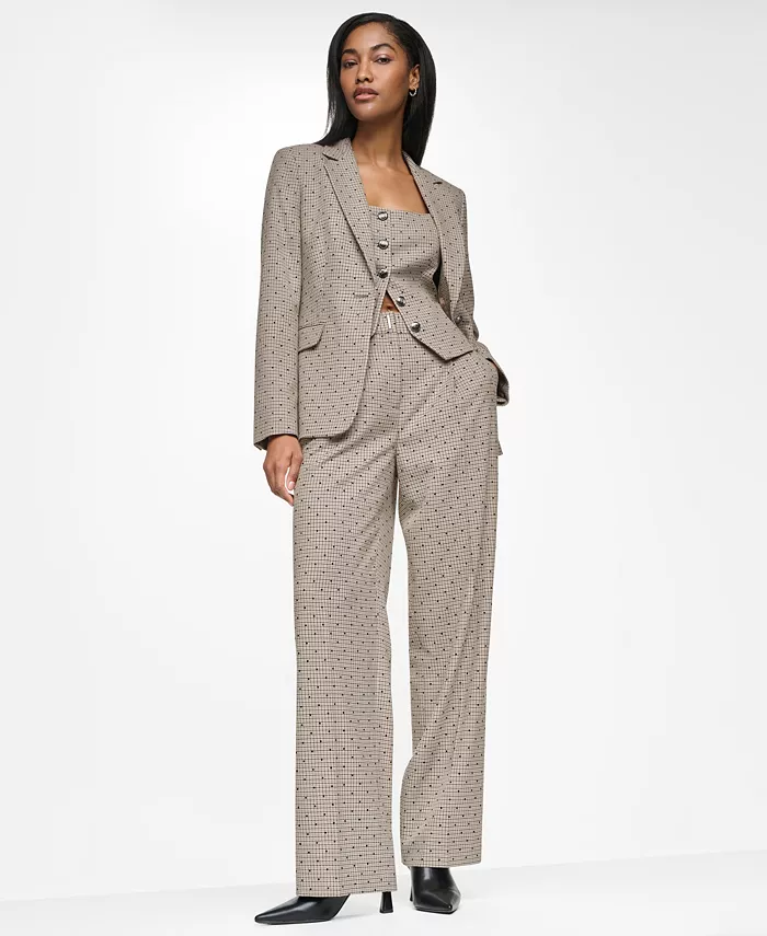 Women's Embellished Houndstooth Blazer, Regular & Petite - thumbnail 5