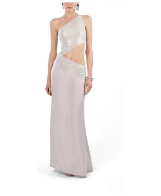 Women's Sequin-Embellished One-Shoulder Maxi Dress