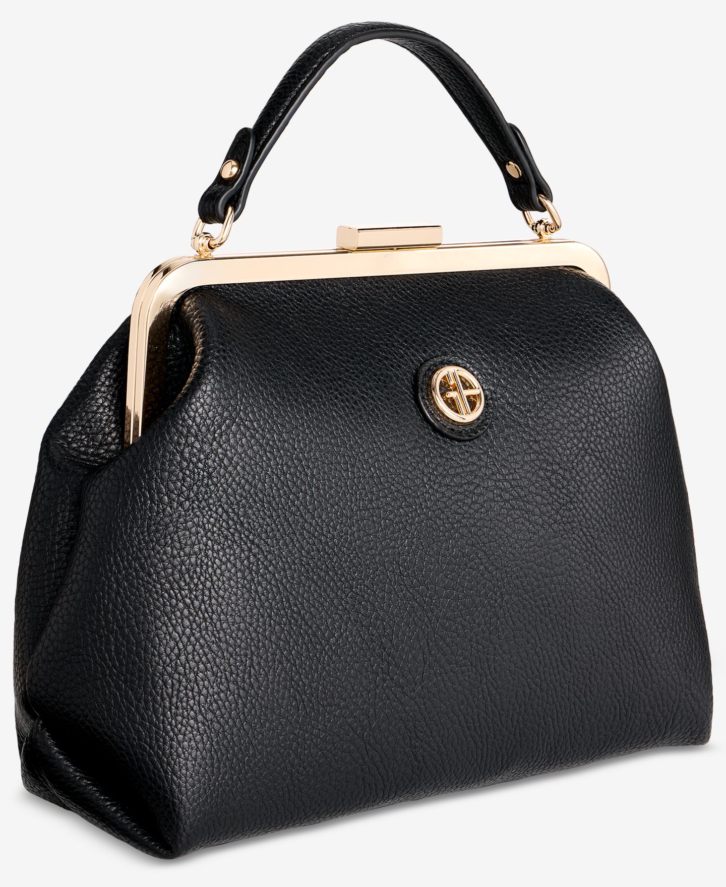 Женский клатч Giani Bernini Pebble Framed Clutch Crossbody, цвет: Чёрный — фото 6