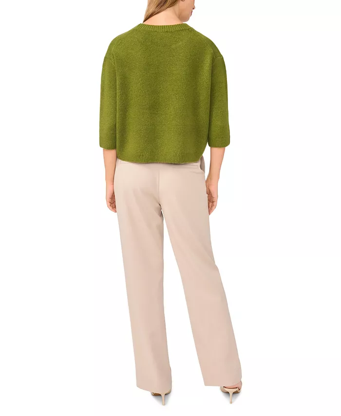 Women's 3/4-Sleeve Crewneck Pullover Sweater - thumbnail 6