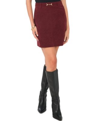 Women's Buckle Mini A-Line Skirt