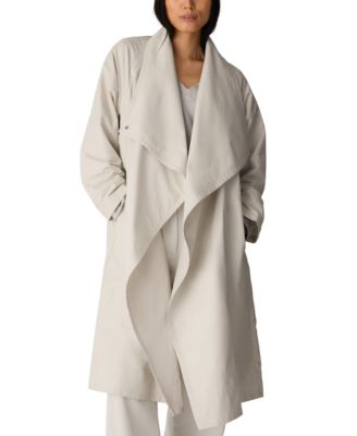 Women's High Neck Belted Coat