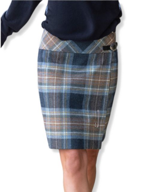 Женские юбки Celtic & Co. British Wool Celt Kilt, цвет: Синий чернильный