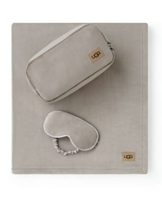 Raegan 3-Piece Throw, Eye Mask and Case Gift Set
