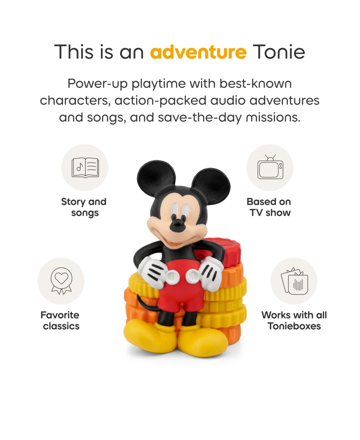 Детская фигурка Tonies Mickey Mouse Clubhouse Friendship Learning Audio Figurine, Ages 1+ — фото 5