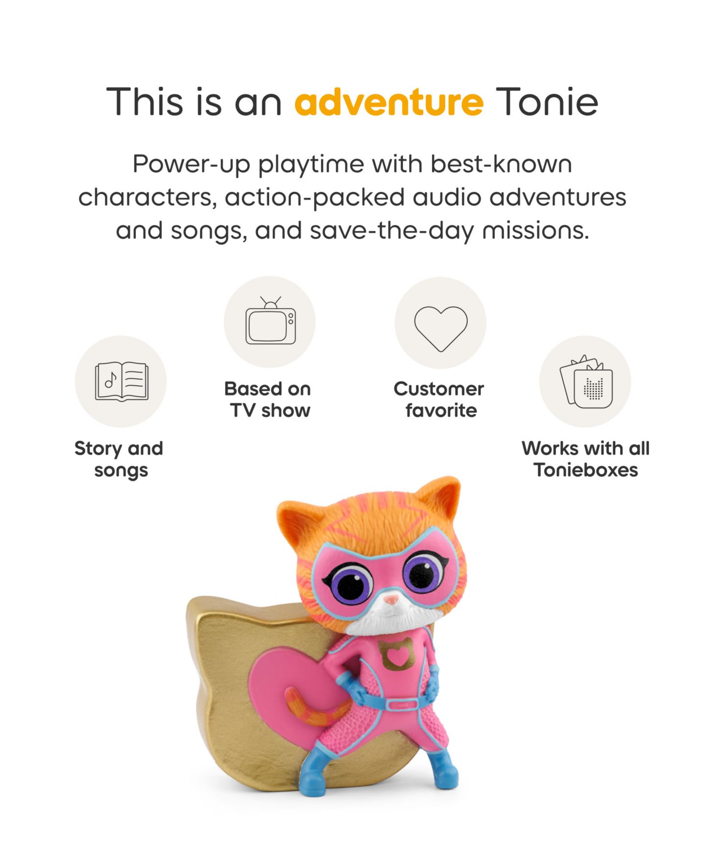 Детская фигурка Tonies Disney SuperKitties Ginny Friendship & Teamwork Figurine — фото 6