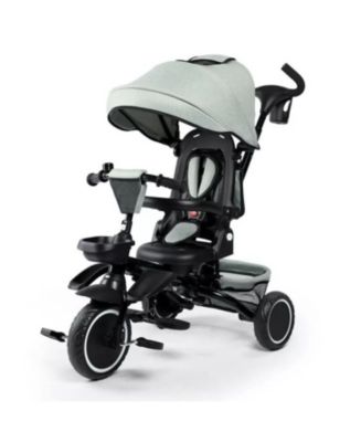 Kinder King 8-in-1 Kids Tricycle with Adjustable Push Handle