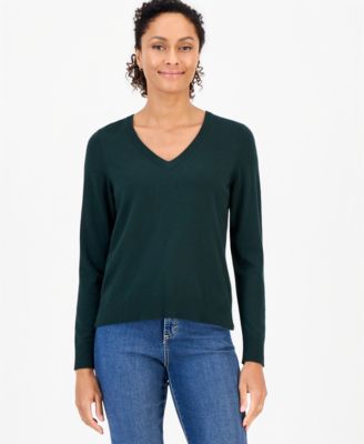 Women's V-Neck Long-Sleeve Sweater