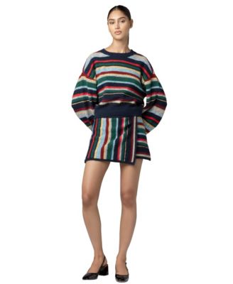 Women's Change of Scenery Striped Cropped Sweater