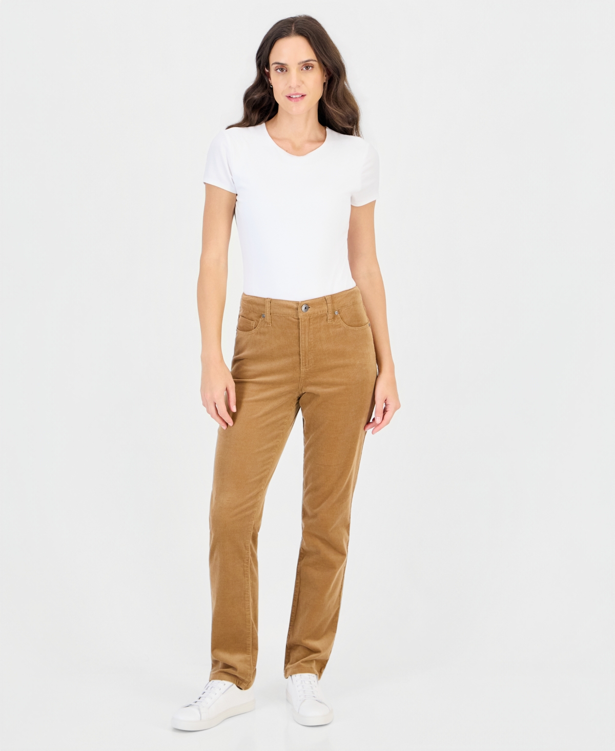 Style & Co Women's High-Rise Straight Corduroy Jeans, Macy's Exclusive