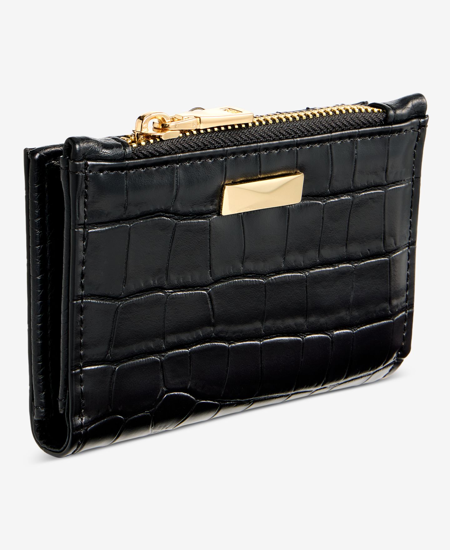 Женский кошелёк I.N.C. International Concepts Ashlinn Croco-Embossed Wallet, цвет: Чёрный — фото 3
