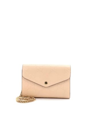Envelope Wallet on Chain Guccissima Leather