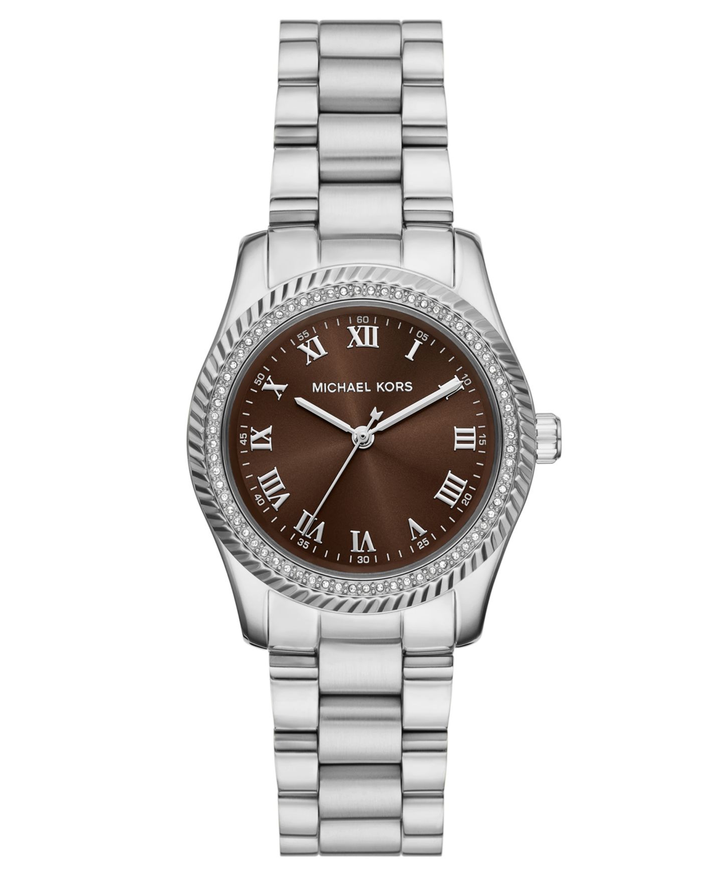 Женские часы Michael Kors Lexington Three-Hand Stainless Steel 33mm — фото 1