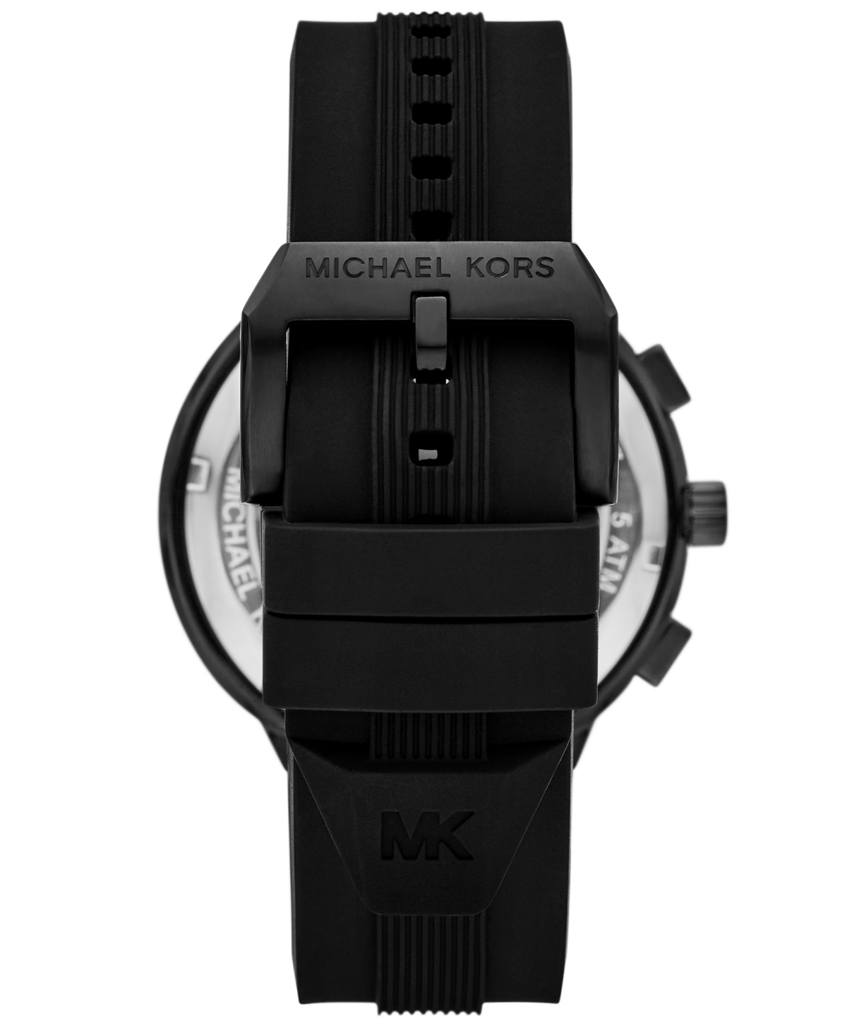 Michael Michael Kors Men's Billie Chronograph Black Silicone Watch 46mm