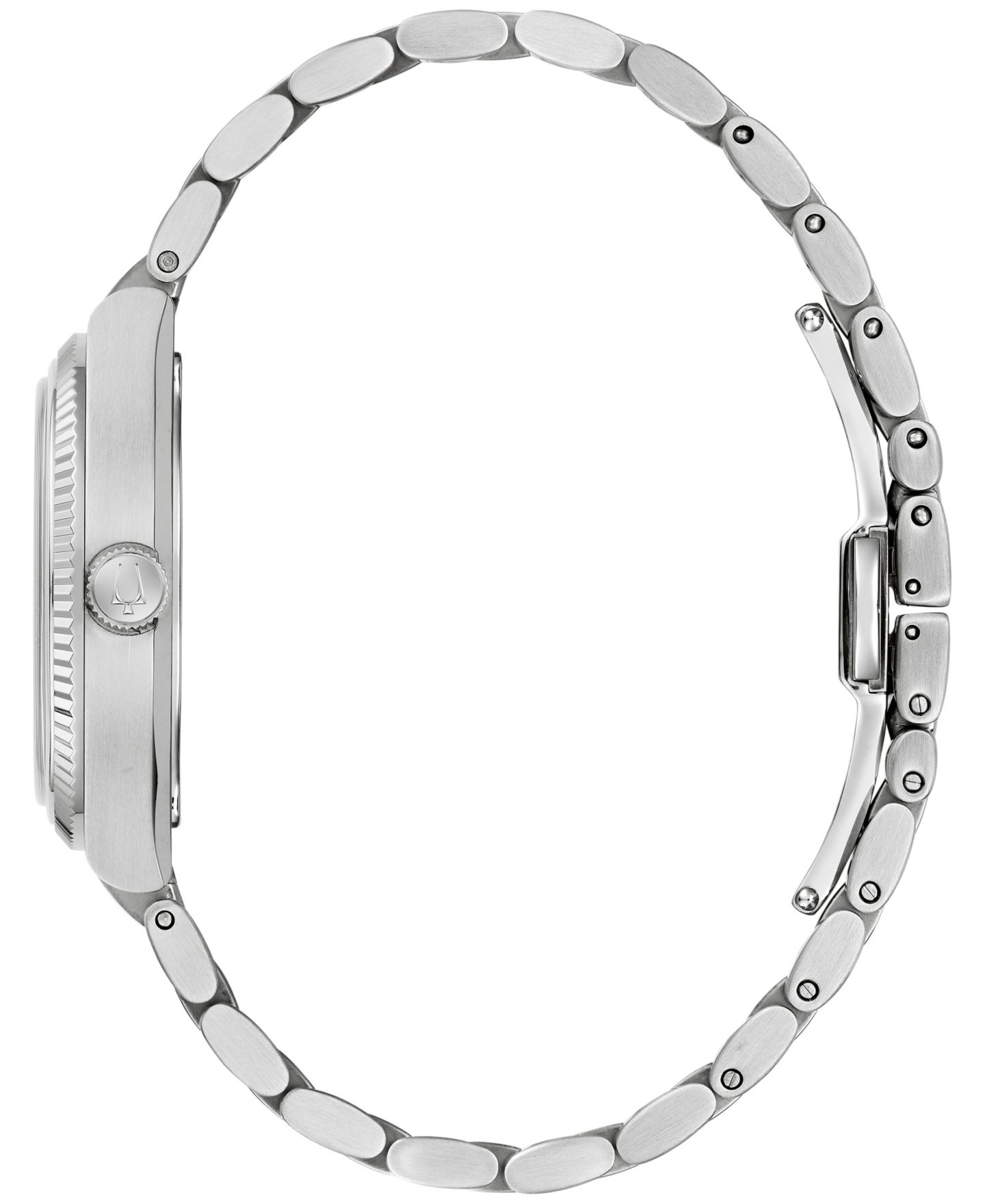 Мужские часы Bulova Super Seville Magnesite Silver-Tone Stainless Steel Bracelet Watch 35mm — фото 2