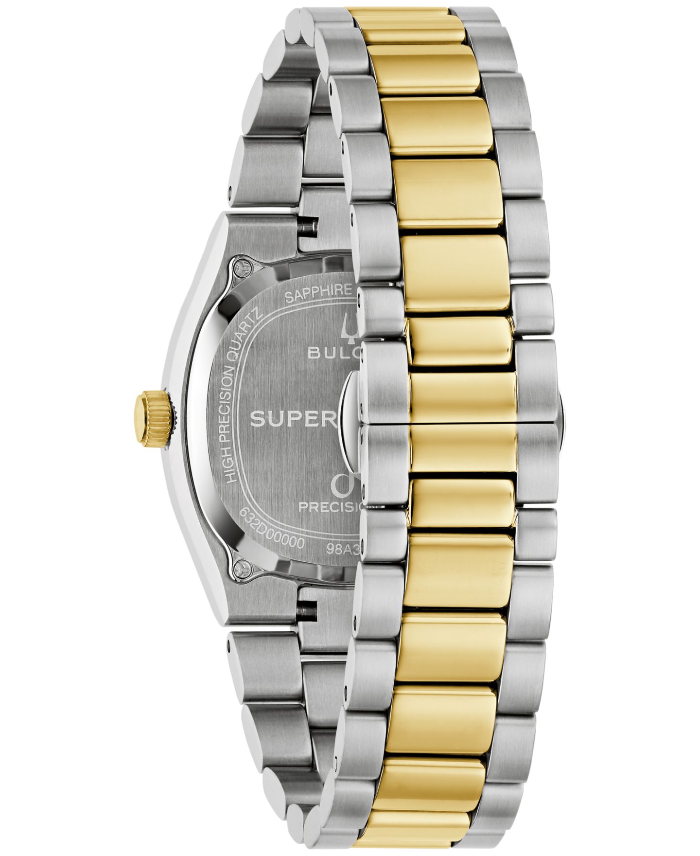 Мужские часы Bulova Super Seville Sodalite Two-Tone Stainless Steel Bracelet Watch 35mm — фото 3
