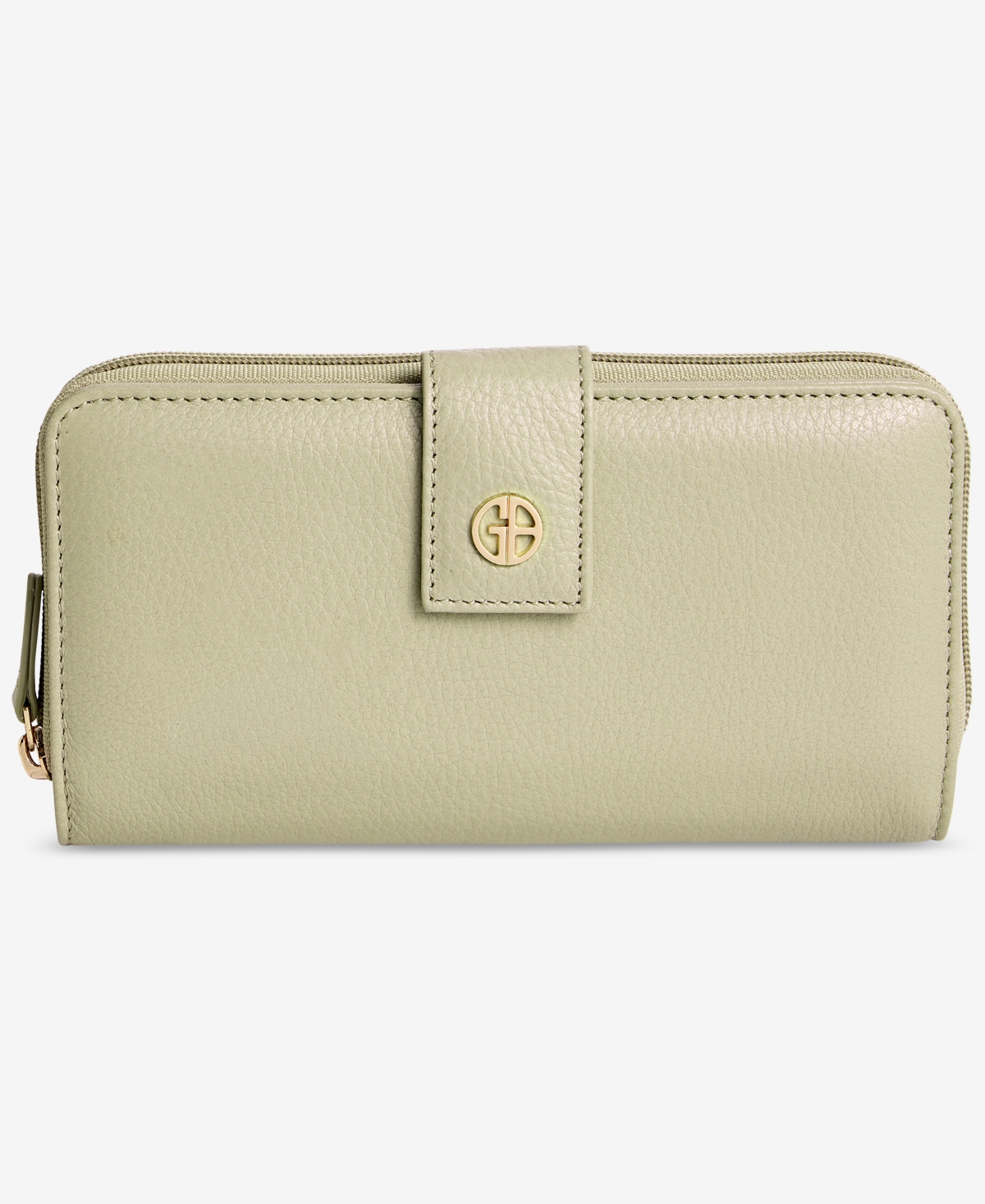 Giani Bernini Softy Leather All In One Wallet, Created for Macy's - Lemon Pepp