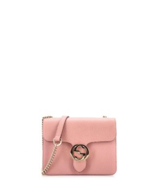 Small Interlocking Shoulder Bag Leather