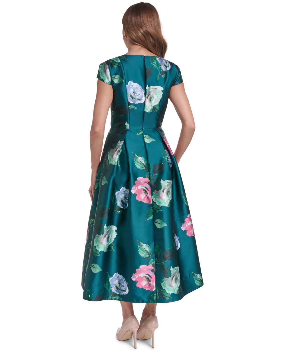 Eliza J Women's Square-Neck Fit & Flare Midi Dress