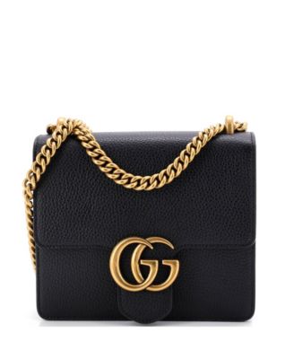 Small GG Marmont Chain Shoulder Bag Leather