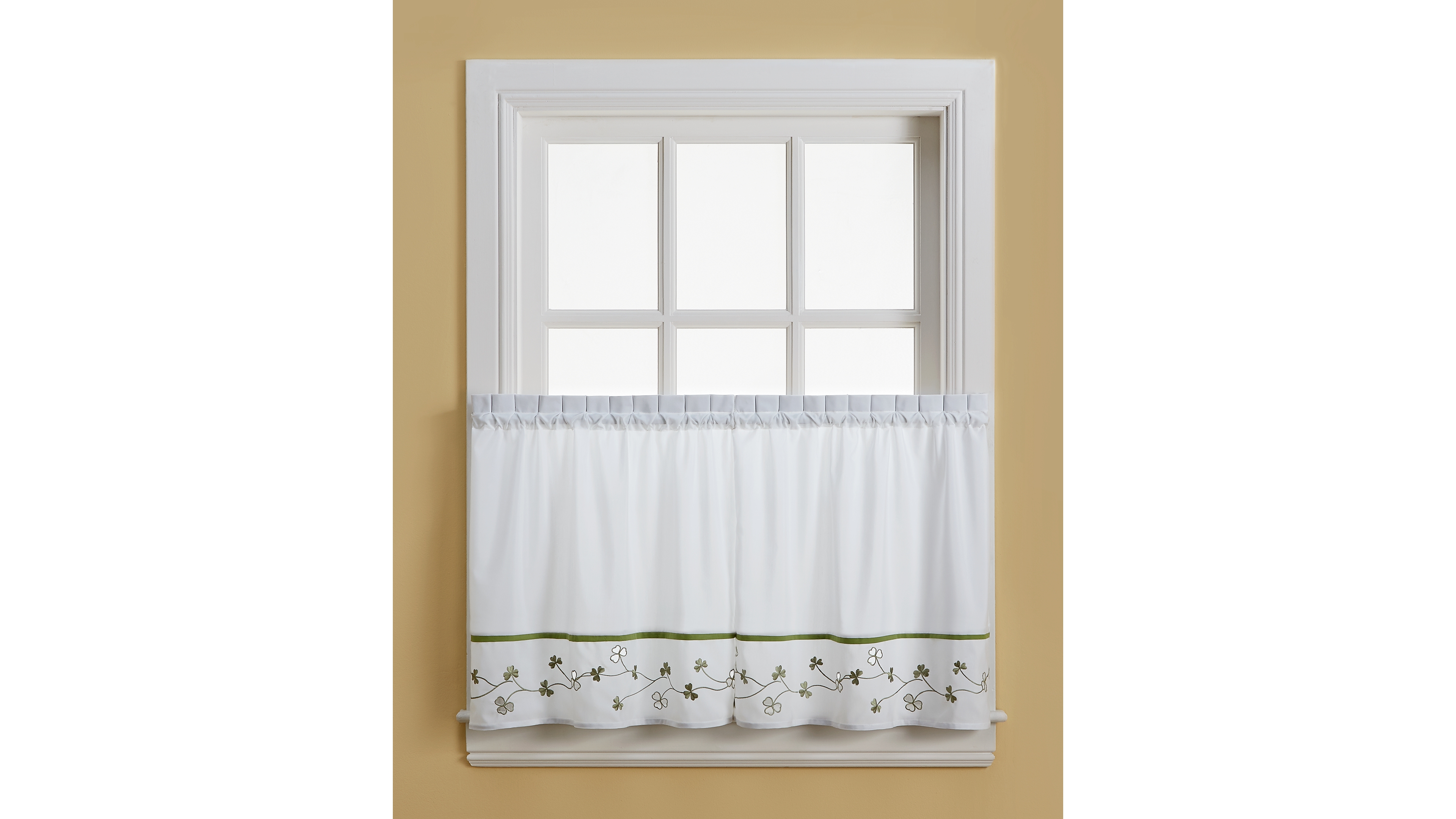 Chf Clover 58" x 24" Pair of Tier Curtains