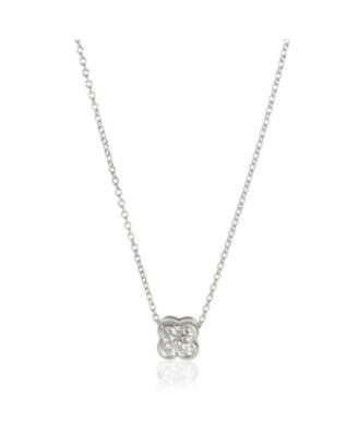 Sterling Silver Diamond Lace Pendant