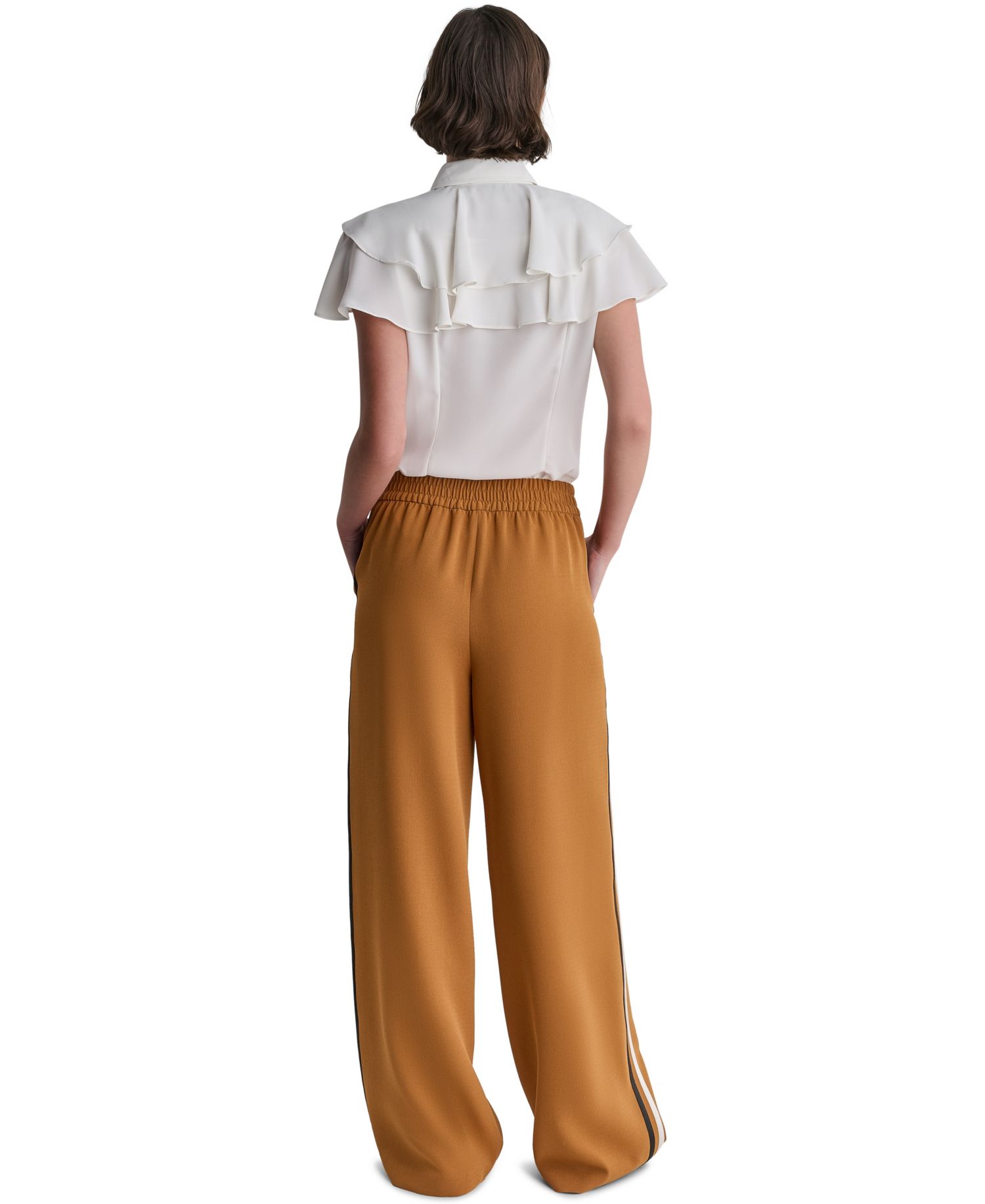 Women's Wide-Leg Pull-On Track Pants