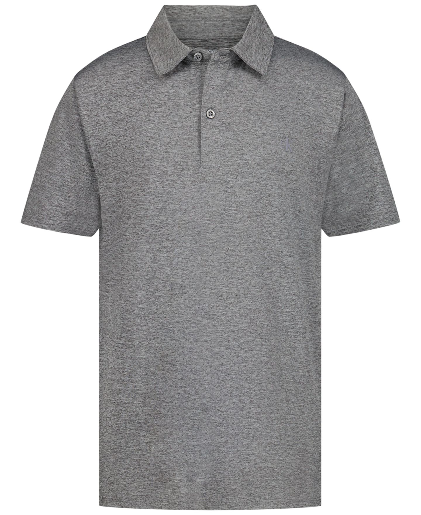 Поло Calvin Klein Short-Sleeve Polo для мальчиков, цвет: Серый — фото 1