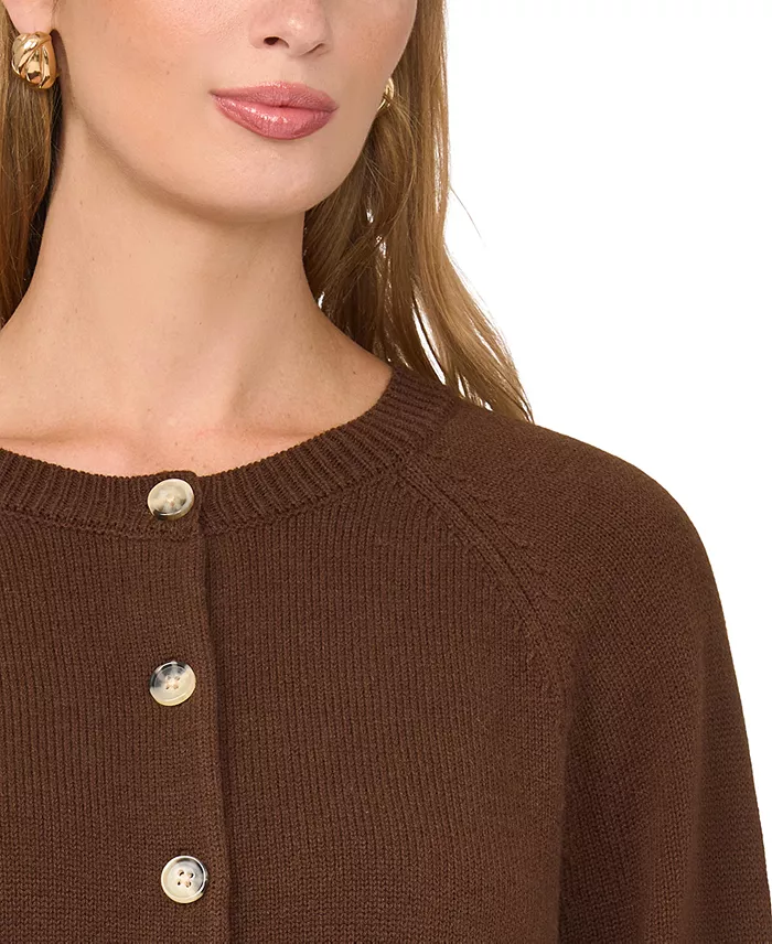 Women's Button-Front Raglan Cardigan - thumbnail 3