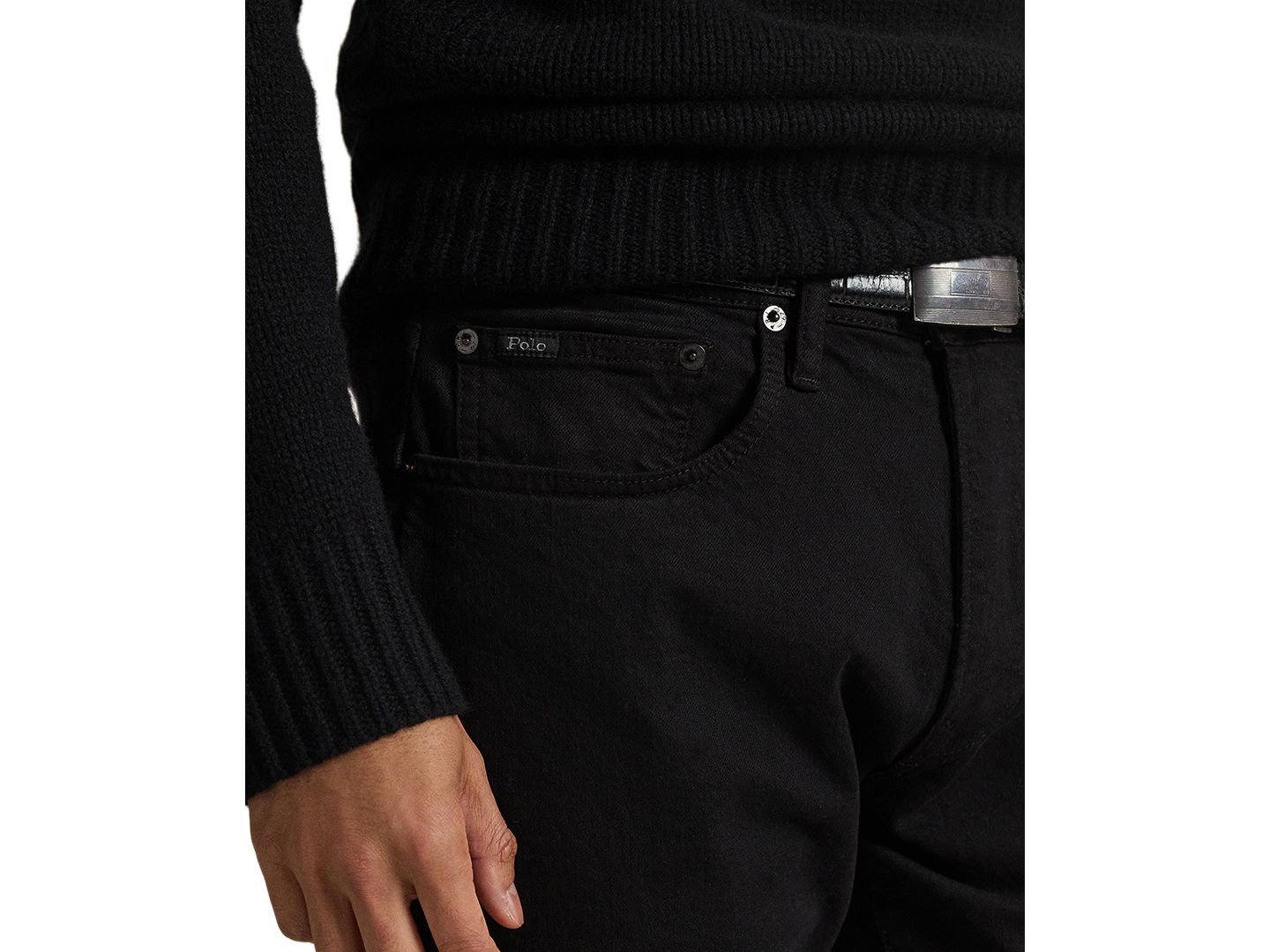 Мужские джинсы Polo Ralph Lauren Sullivan Slim Stretch, цвет: Чёрный — фото 5