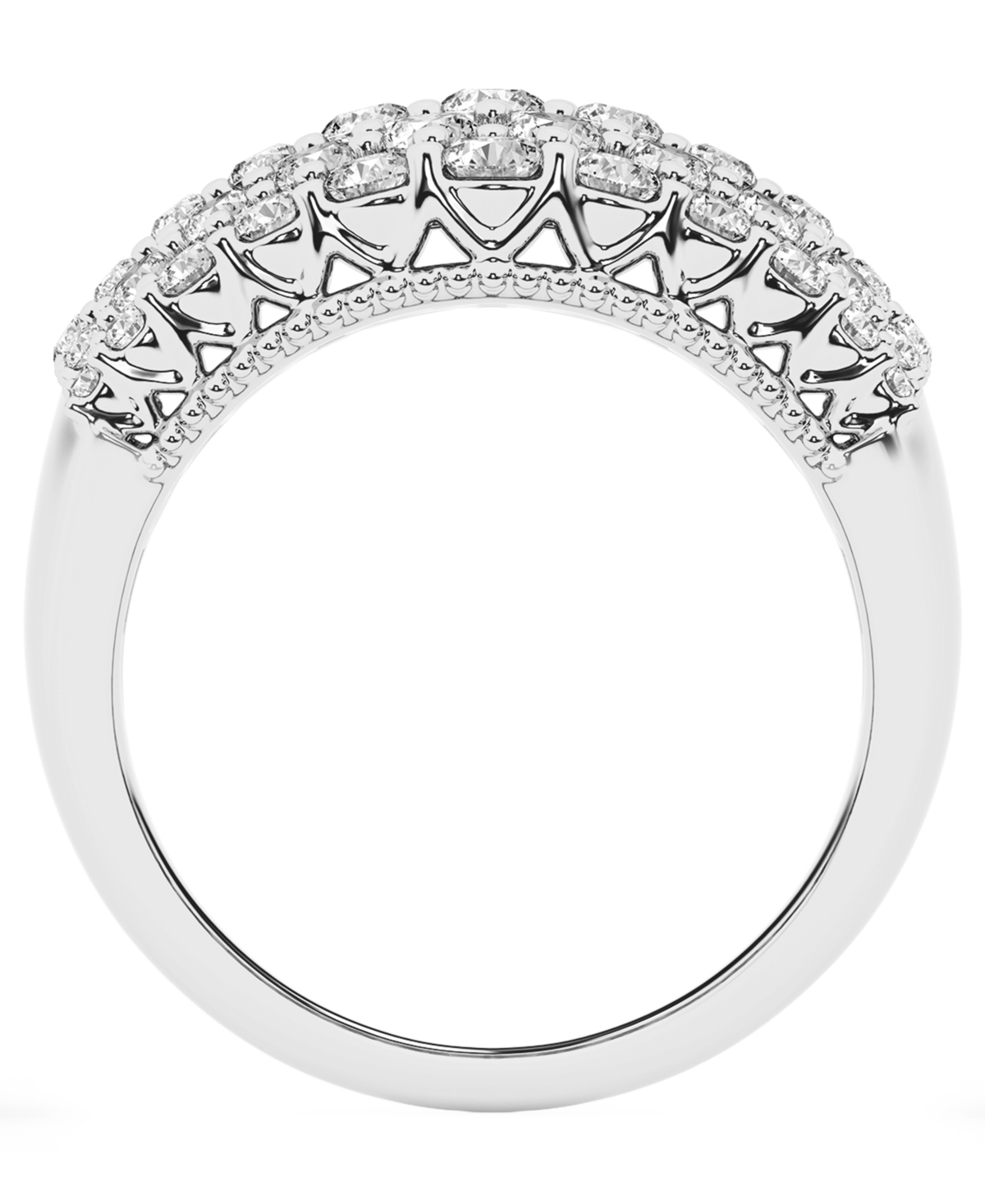 Forever Grown Diamonds Lab-Grown Diamond Ring (2 ct. t.w.) Sterling Silver