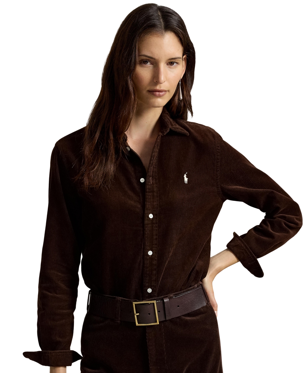 Polo Ralph Lauren Women's Classic-Fit Cotton Corduroy Shirt
