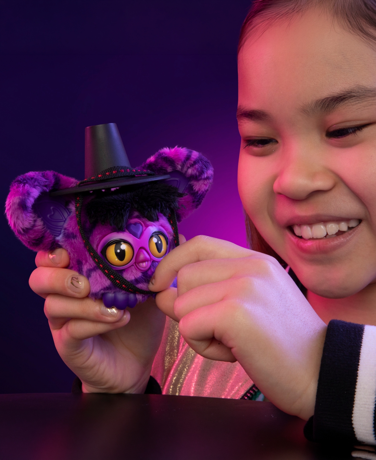 Furby KPop Demon Hunters Saja Boy Demon Mini Interactive Plush