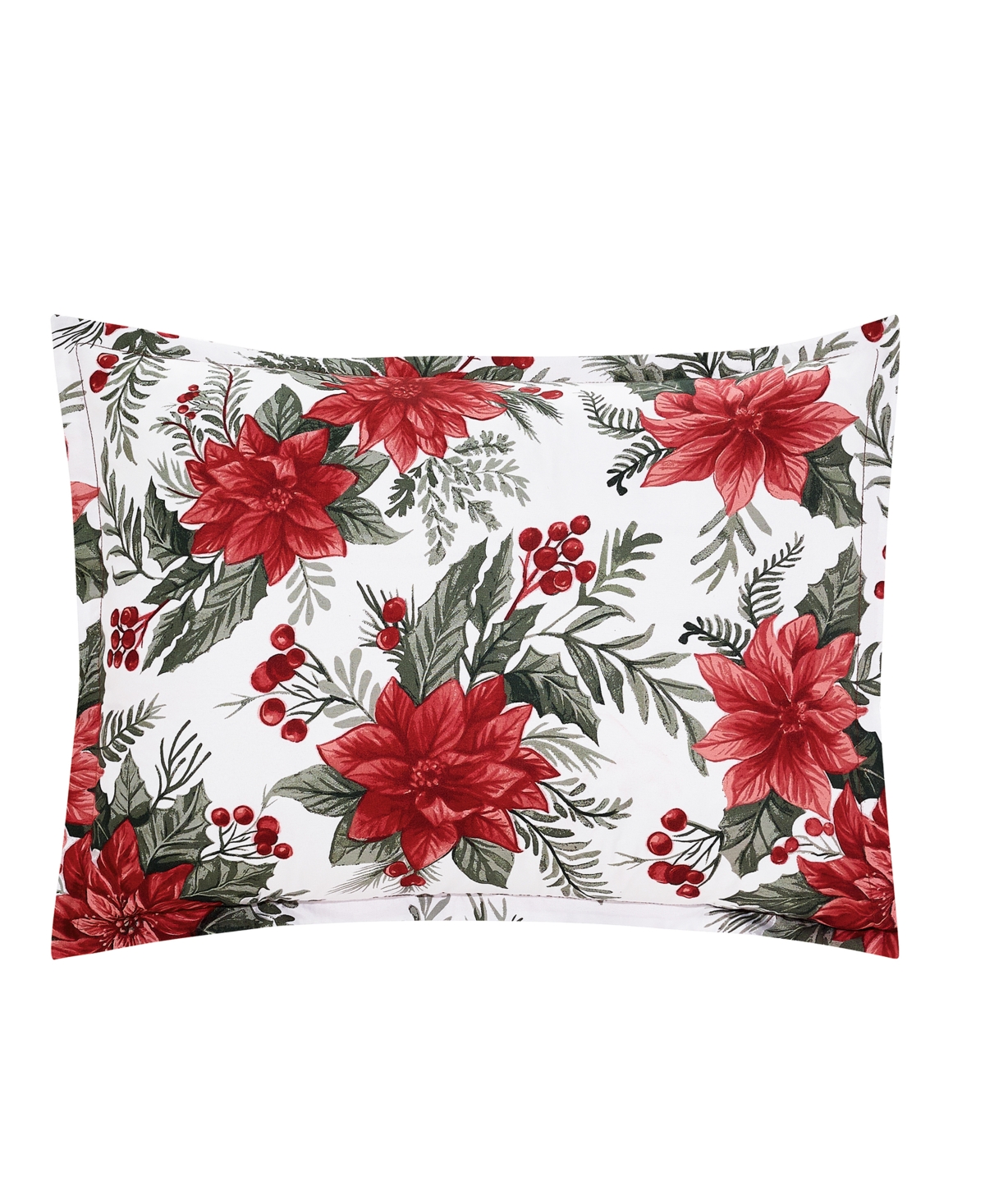 Macy's Pointsettia Soft Hand Feel 3-Piece Comforter Set