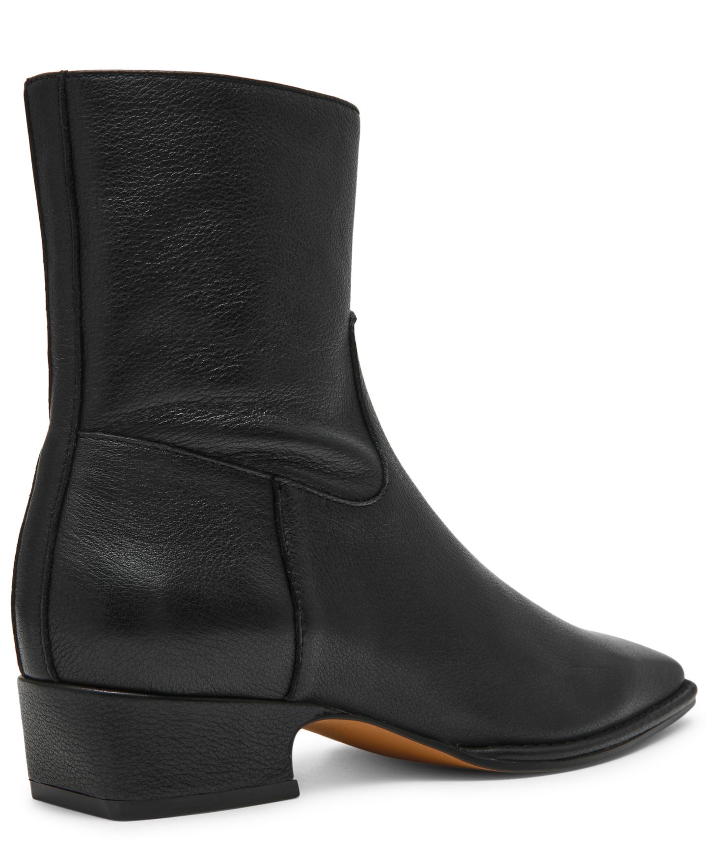 Женские ботинки Steve Madden Dorene Block Heel Ankle Booties, цвет: Чёрный кожаный — фото 7