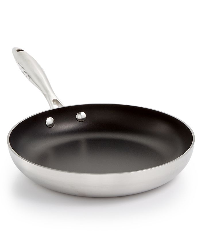 SCANPAN CTX 9.5", 24cm Nonstick Induction Suitable Fry Pan, Brushed Stainless Steel Macy