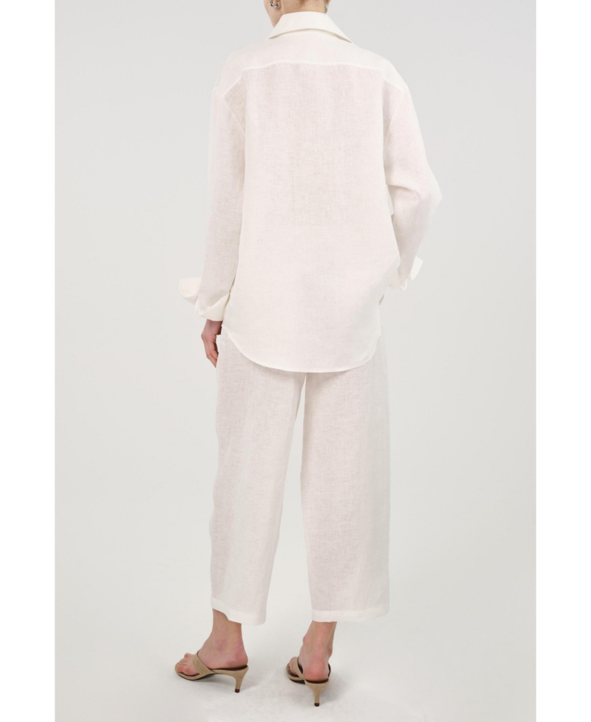 Nocturne Women's Linen Drawstring Trousers