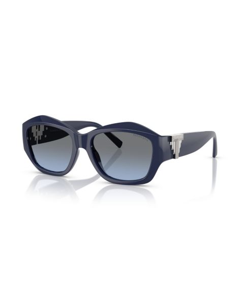 Женские солнцезащитные очки Tiffany & Co. Sunglasses, TF4233U, цвет: Тёмный синий