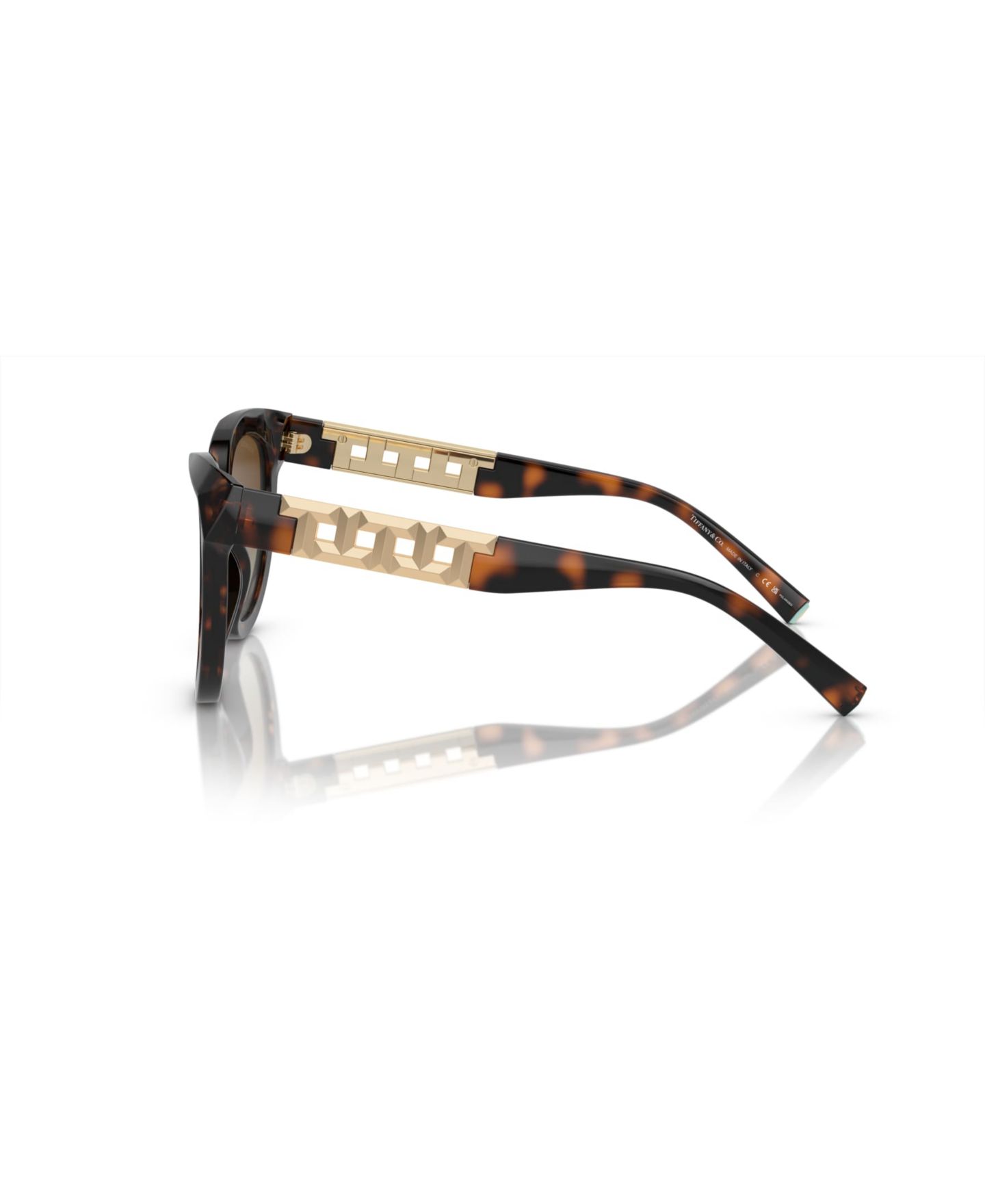 Женские солнцезащитные очки Tiffany & Co. Polarized Sunglasses, TF4215F, цвет: Гавана — фото 3