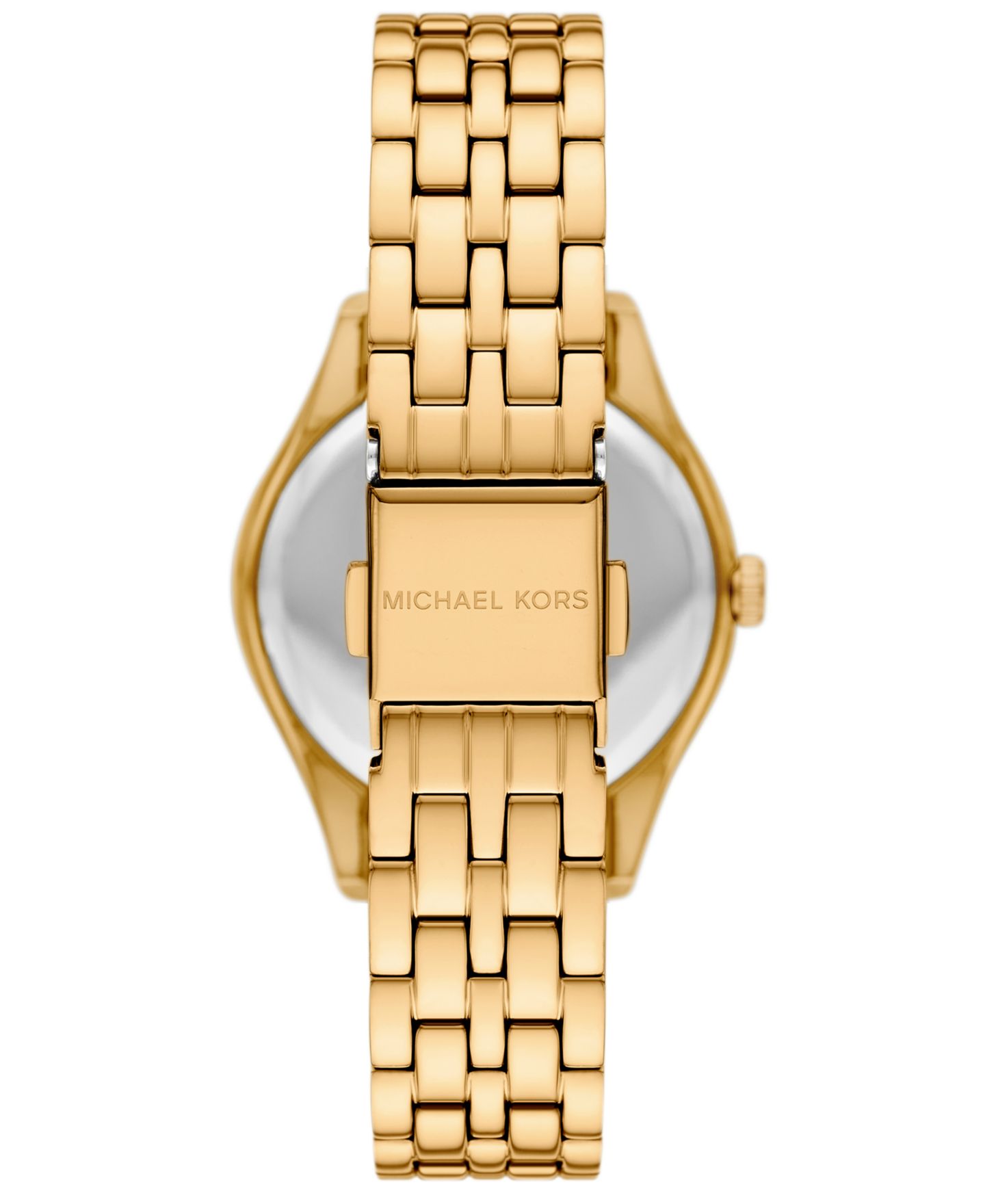 Женские часы Michael Kors Harlowe, три стрелки, золотистая нержавеющая сталь, 33 мм — фото 2